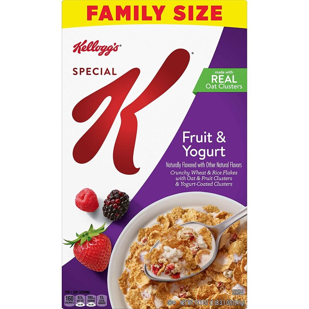 Kellogg's Special K, Breakfast Cereal, Fruit And Yogurt Family Size ...